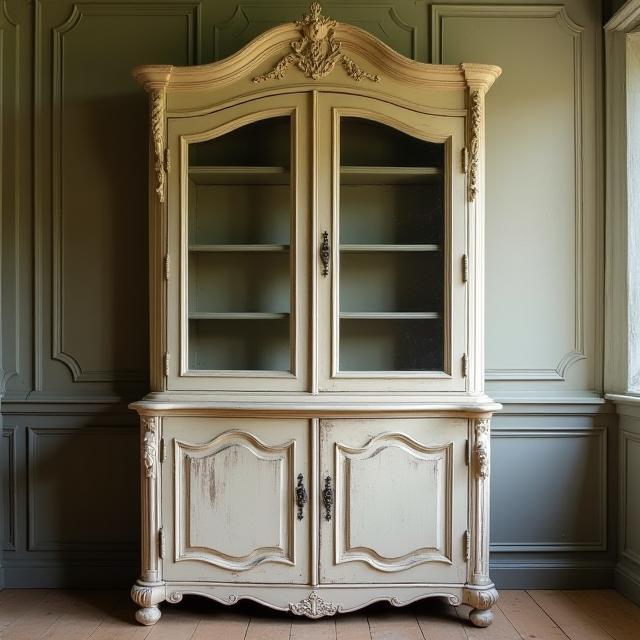 Georgian Display Cabinet before restoration